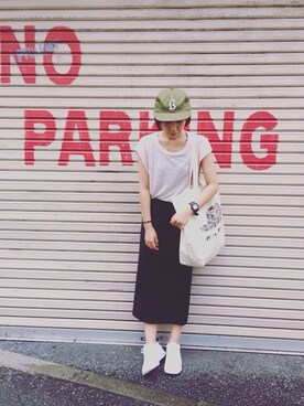 「BAL（バル）のアイテム（帽子）」を使った、まりんさん（レディース・155cm）の秋コーディネート