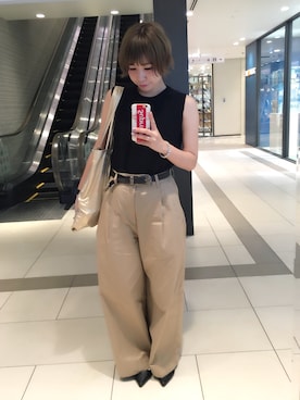 「JEANASIS（ジーナシス）のアイテム（パンプス）」を使った、まりんさん（レディース・155cm）の夏コーディネート