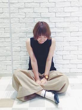 「JEANASIS（ジーナシス）のアイテム（パンプス）」を使った、まりんさん（レディース・155cm）の夏コーディネート