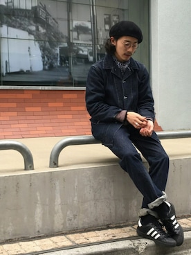 「Buzz Rickson's（バズリクソンズ）のアイテム（カバーオール）」を使った、Ryuta Kaidaさん（メンズ・178cm）の春コーディネート