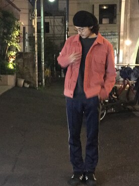 「HUF（ハフ）のアイテム（ジャケット/アウター）」を使った、Ryuta Kaidaさん（メンズ・178cm）の春コーディネート