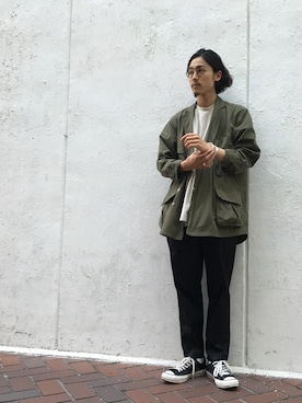 「JULIEN DAVID（ジュリエンデビッド）のアイテム」を使った、Ryuta Kaidaさん（メンズ・178cm）の夏コーディネート