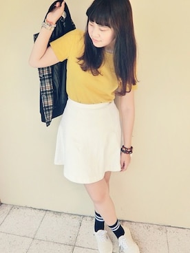 「yellow」｜91さん（レディース・157cm）の冬コーディネート
