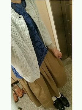 「Ebonyivory（エボニーアイボリー）のアイテム」を使った、あおいさん（レディース・159cm）の春コーディネート