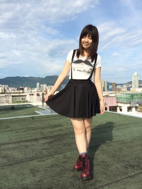 「天台」｜Cheri Szeさん（レディース・159cm）の秋コーディネート