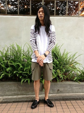 「nonnative（ノンネイティブ）のアイテム（アクセサリー）」を使った、SEAMOさん（メンズ・175cm）の夏コーディネート