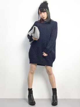 椎名成美さん（レディース・160cm）の冬コーディネート