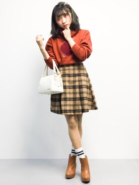 椎名成美さん（レディース・160cm）の冬コーディネート