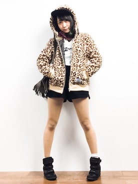 椎名成美さん（レディース・160cm）の冬コーディネート