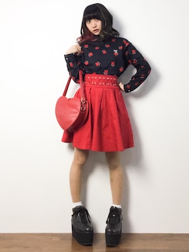 椎名成美さん（レディース・160cm）の冬コーディネート