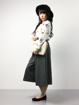 「cache cache（カシュ カシュ）のアイテム」を使った、椎名成美さん（レディース・160cm・10代）の冬コーディネート