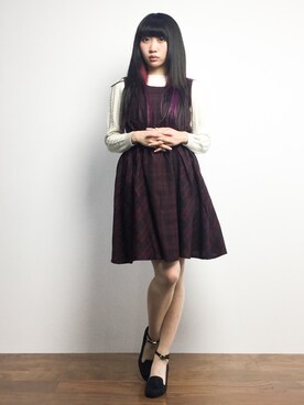 椎名成美さん（レディース・160cm）の冬コーディネート