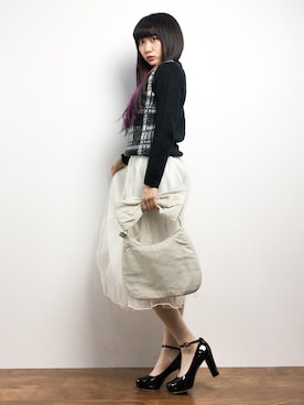 椎名成美さん（レディース・160cm）の冬コーディネート