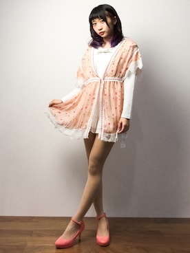 「ILIMA（イリマ）のアイテム（パンプス）」を使った、椎名成美さん（レディース・160cm）の春コーディネート