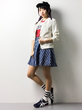 椎名成美さんの（Onitsuka Tiger | オニツカタイガー）を使ったコーディネート