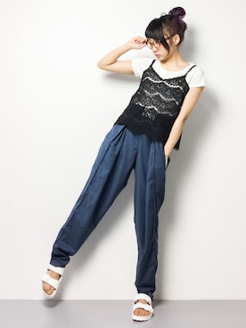 椎名成美さん（レディース・160cm）の春コーディネート