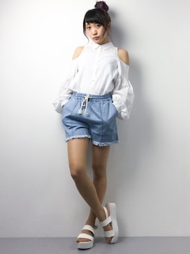 椎名成美さん（レディース・160cm）の春コーディネート