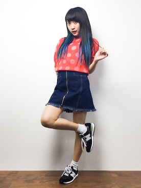 「明るめ」｜椎名成美さん（レディース・160cm）の春コーディネート