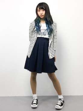 椎名成美さん(レディース・160cm)の夏コーディネート