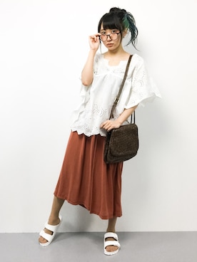 椎名成美さん(レディース・160cm)の夏コーディネート