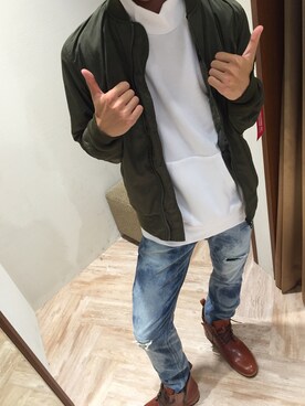 「RATTLE TRAP（ラトルトラップ）のアイテム（ブーツ）」を使った、RTTP-HEPFIVEさん（メンズ・170cm）の秋コーディネート