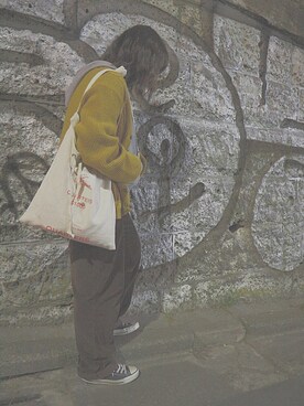「CONVERSE（コンバース）のCONVERSE / CVS ALL STAR OX（スニーカー、ブラック系）」を使った、mamiさん（レディース・153cm）の冬コーディネート
