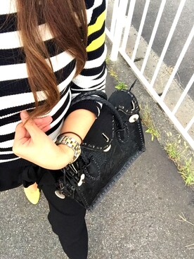 「ZARA（ザラ）のアイテム（ニット/セーター、ホワイト系）」を使った、chiiiii*.さん（レディース・162cm）の秋コーディネート