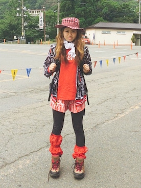 「Coca Cola（コカコーラ）のアイテム」を使った、cyatapさん（レディース・159cm）の冬コーディネート