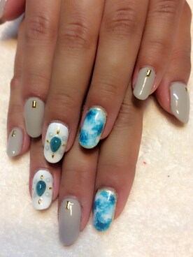 「サマーネイル」｜nail..A_tさん（レディース・153cm）の夏コーディネート
