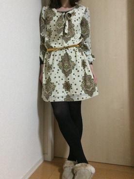 「Alphabets alphabet（アルファベッツアルファベット）のアイテム（ワンピース/ドレス）」を使った、idm♡44さん（レディース・154cm）の春コーディネート