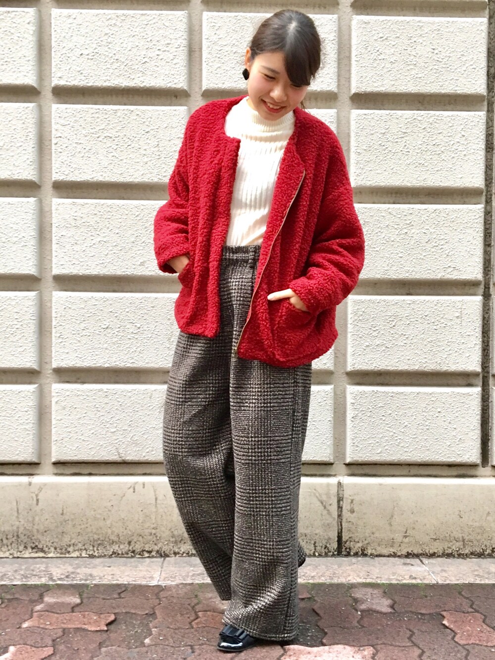 レディースの冬コーディネートの1枚目の写真