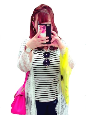 「rienda（リエンダ）のアイテム（財布/小物）」を使った、あーちゃん(´‘▽‘｀)♡♡さん（レディース・156cm）の夏コーディネート