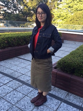 「PAR ICI」｜「アイテム（ブーツ）」を使った、miccoooさん（レディース・154cm）の秋コーディネート