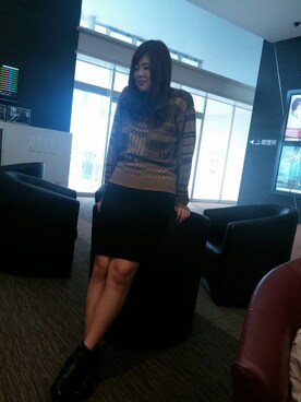 NOW村さん(レディース・166cm)の冬コーディネート