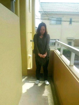 「goa（ゴア）のアイテム（ポンチョ）」を使った、のんたんさん（レディース・157cm）の秋コーディネート