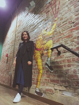 「URBAN OUTFITTERS（アーバンアウトフィッターズ）のアイテム（スカート）」を使った、Friiidaさん（レディース・157cm）の冬コーディネート