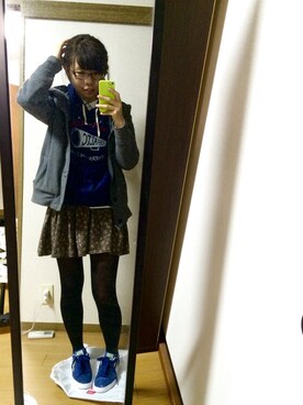 「キュロット」｜「アイテム（その他アウター）」を使った、べえさん（レディース・160cm）の冬コーディネート