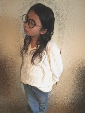 ・×・4姉妹さん（キッズ・130cm）の秋コーディネート