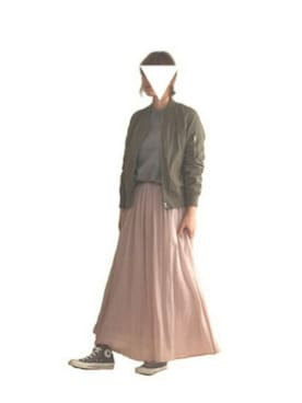 「コンバースハイカット」｜「アイテム（ジャケット/アウター）」を使った、nico☺︎さん（レディース・160cm）の冬コーディネート