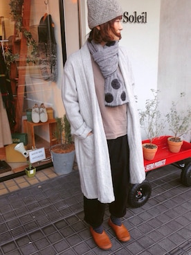 「YARRA（ヤラ）のアイテム（その他アウター）」を使った、Le     soleilさん（レディース・160cm）の秋コーディネート