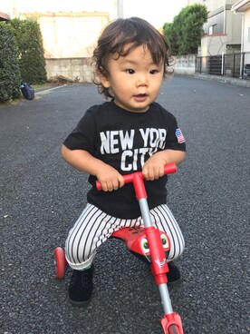 Mikaさん（キッズ・80cm）の秋コーディネート