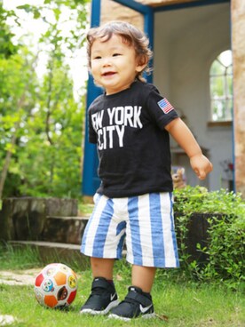 Mikaさん（キッズ・90cm）の秋コーディネート