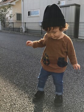 Mikaさん(キッズ・80cm)の秋コーディネート
