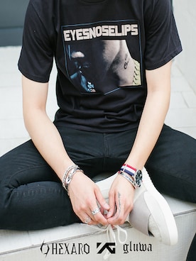 「リング」｜HEXAROさん（メンズ・180cm）の夏コーディネート