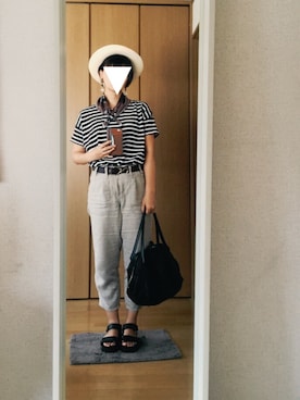 「sofar（ソーファー）のアイテム」を使った、kさん（レディース・161cm）の夏コーディネート