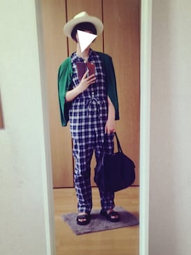 「Steven Alan（スティーブンアラン）のアイテム（つなぎ/オールインワン）」を使った、kさん（レディース・161cm）の夏コーディネート