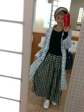 「une nana cool（ウンナナクール）のアイテム」を使った、love blue さん（レディース・158cm）の春コーディネート