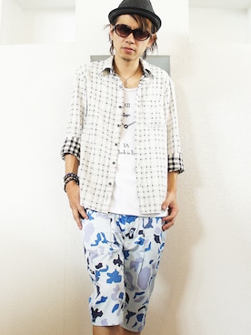 「ボーイッシュ」｜MOREGAUCHE2KAZUYAさん（メンズ・169cm・20代）の夏コーディネート