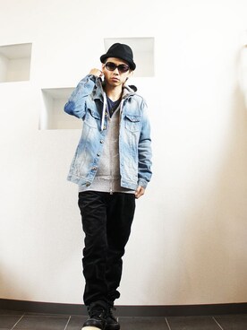 「Burnout」｜「アイテム（ジャケット/アウター）」を使った、MOREGAUCHE2KAZUYAさん（メンズ・169cm）の秋コーディネート