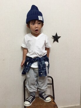 JINさん（キッズ・90cm）の夏コーディネート
